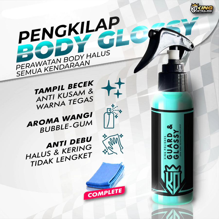 100ml Guard And Glossy Pengkilap Mobil Motor Sealant Guard Efek Daun Talas