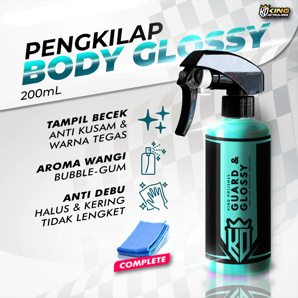 200ml Guard And Glossy Pengkilap Mobil Motor Sealant Guard Efek Daun Talas