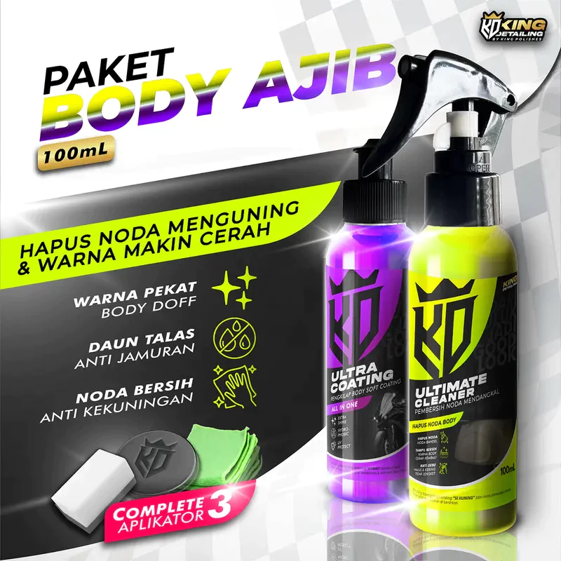 100ml Paket Body Ajib Perawatan dan Pembersih Body Motor Mobil