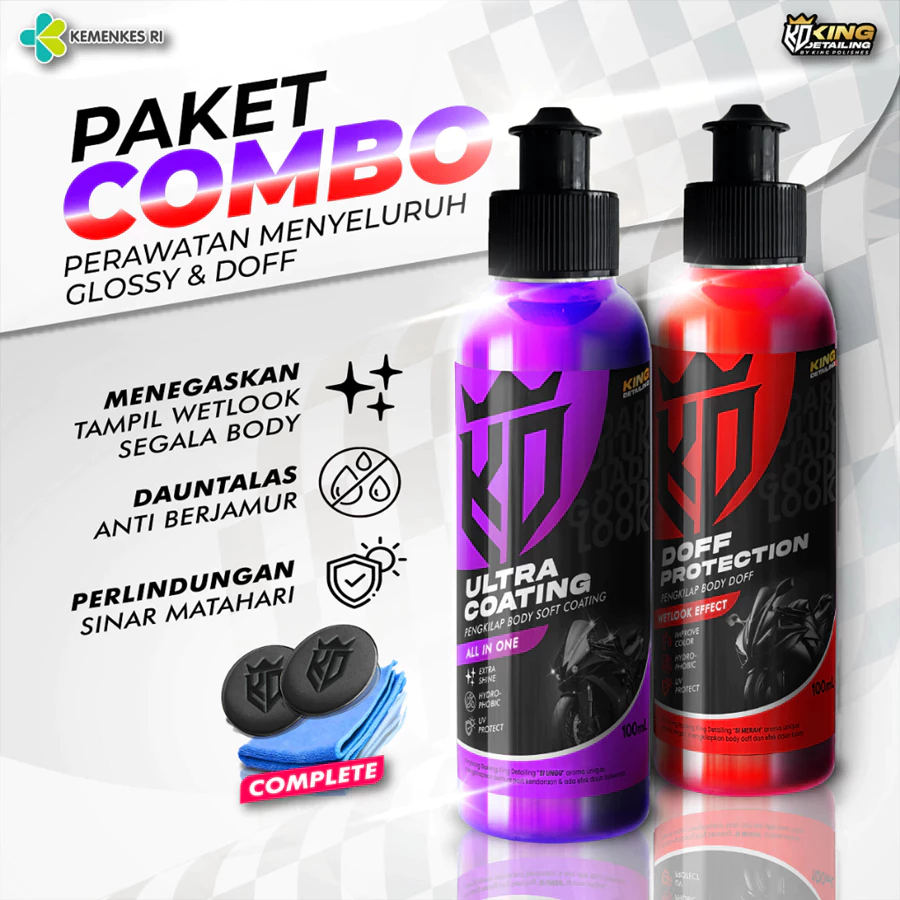100ml Paket Pengkilap Menegaskan Warna Body Doff dan Glossy Semua Kondisi Motor Mobil